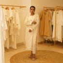 Indian Ethnic Classic Designer Premium Linen Beige Kurta & Bottom 2 PC Set