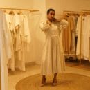 Western Classic Designer Linen Natural Beige Long Loungewear