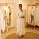 Indian Ethnic Classical Designer White Pure Silk with White Lace Kurta & Bottom 2 PC Set