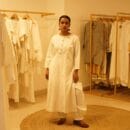 Ethnic Classic Designer Linen White 2 PC Suit -Top Kurta & Bottom Afghani Salwar