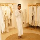 Indian Ethnic Classic Designer Linen White Kurta & Bottom- 2 PC Suit