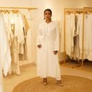 Indian Ethnic Classic Designer Linen White Kurta & Bottom- 2 PC Suit