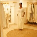 Indian Ethnic Classic Designer Premium Linen White 2 Pc Suit - Boho Long Kurta & Bottom