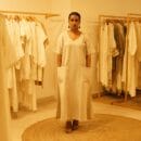 Indian Ethnic Classic Designer Premium Linen Natural Beige 2 Pc Suit – Half Sleeves Kurta & Bottom