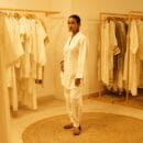 Ethnic Classic Designer Linen White 2 PC Suit V Neck Kurta & Bottom Salwar