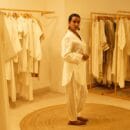 Ethnic Classic Designer Linen White 2 PC Suit V Neck Kurta & Bottom Salwar