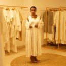 Women Western Classic Designer White Silk Chanderi Shrug & Sleeveless Skirt Silk 2PC Set Loungewear